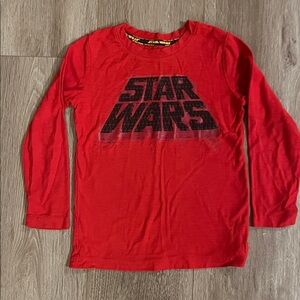 Star Wars Bold Red Long Sleeve Tee